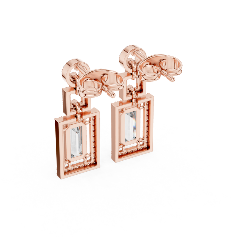 Earring 3#10005E_187_M - Rose Gold - Image