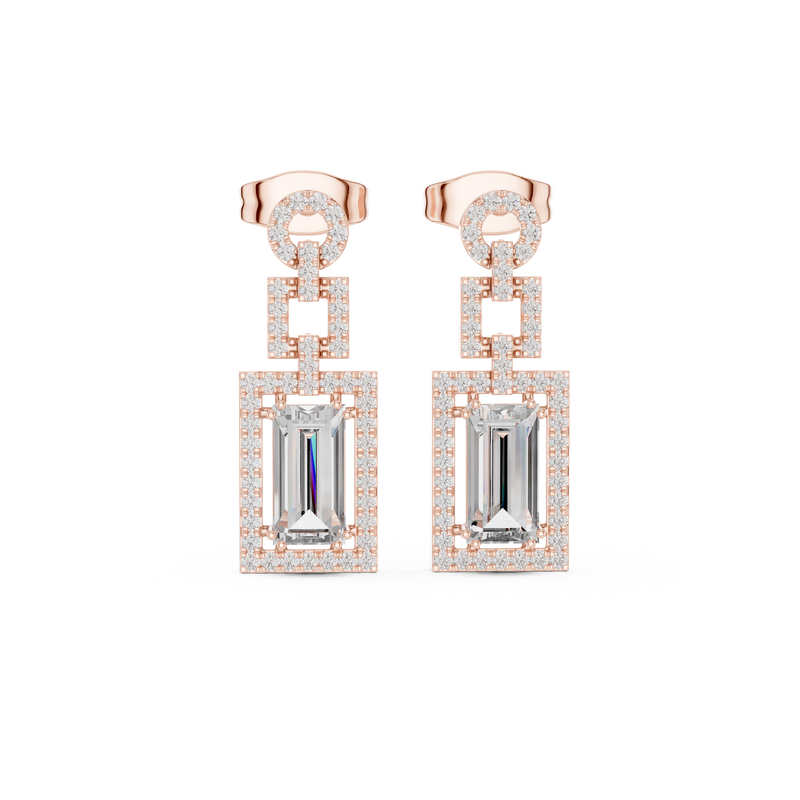 Earring 3#10005E_187_M - Rose Gold - Image