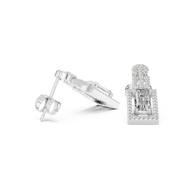Earring 3#10005E_187_M - White Gold - Image