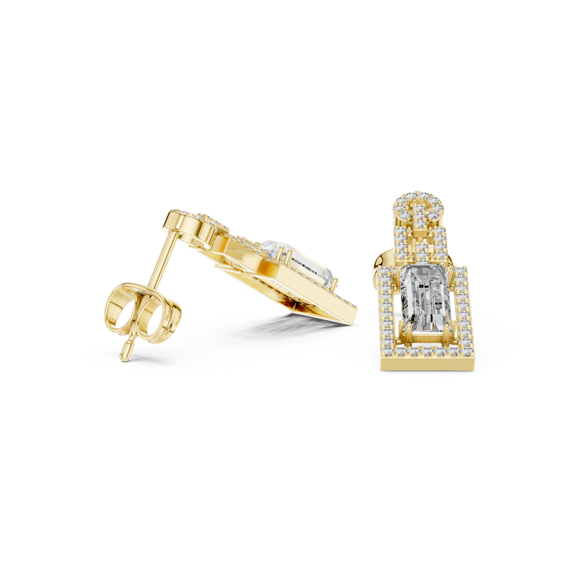 Earring 3#10005E_187_M - Yellow Gold - Image