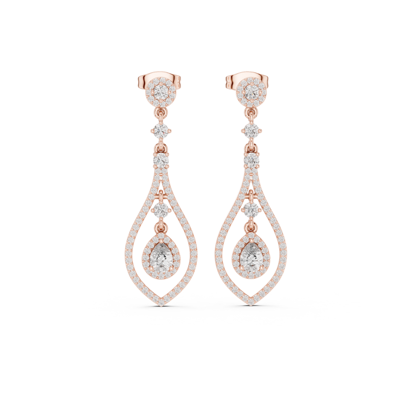 Earring 3#10006E_115_M - Rose Gold - Image