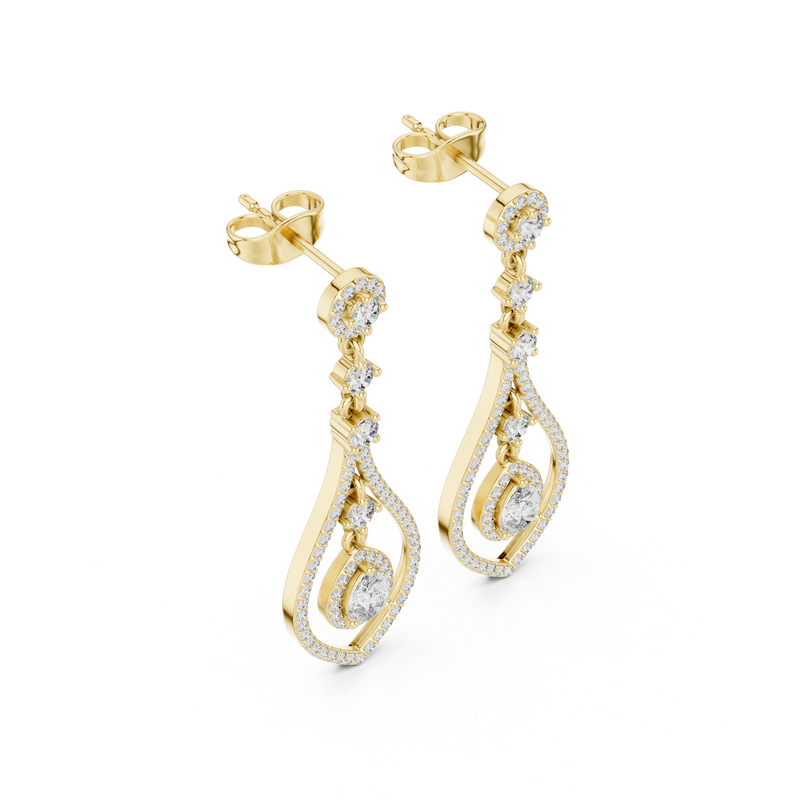 Earring 3#10006E_115_M - Yellow Gold - Image