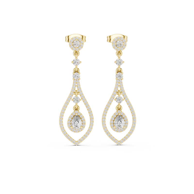 Earring 3#10006E_115_M - Yellow Gold - Image