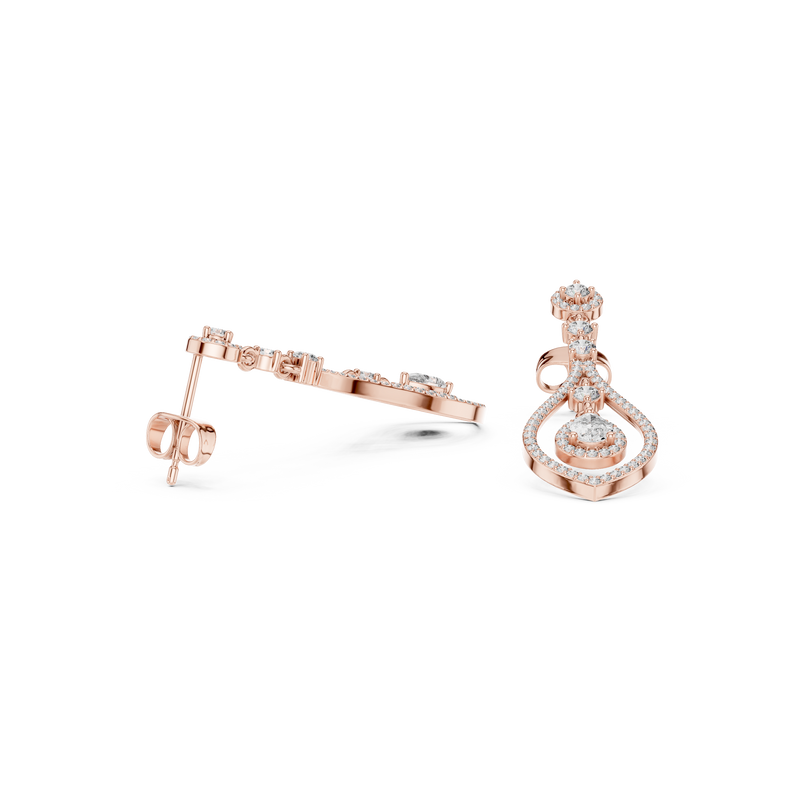 Earring 3#10006E_115_M - Rose Gold - Image