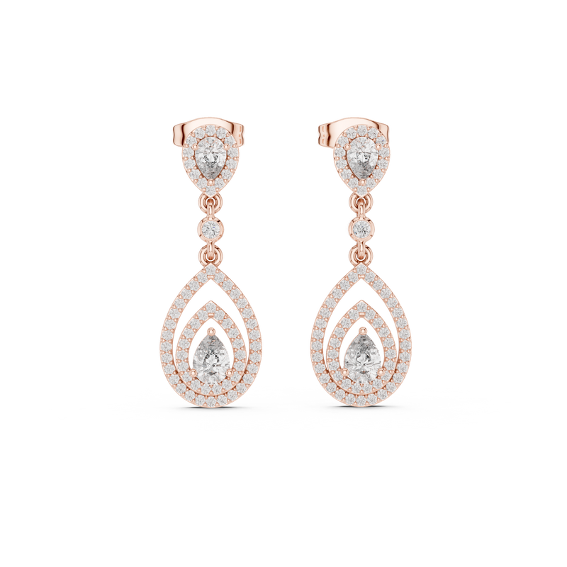 Earring 3#10007E_116_M - Rose Gold - Image