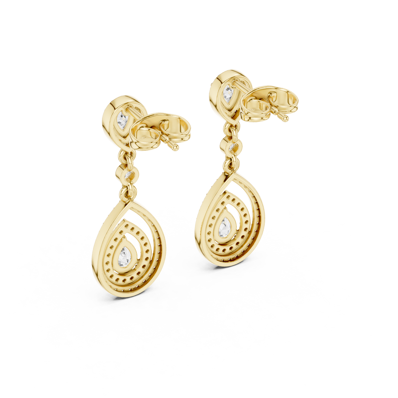 Earring 3#10007E_116_M - Yellow Gold - Image