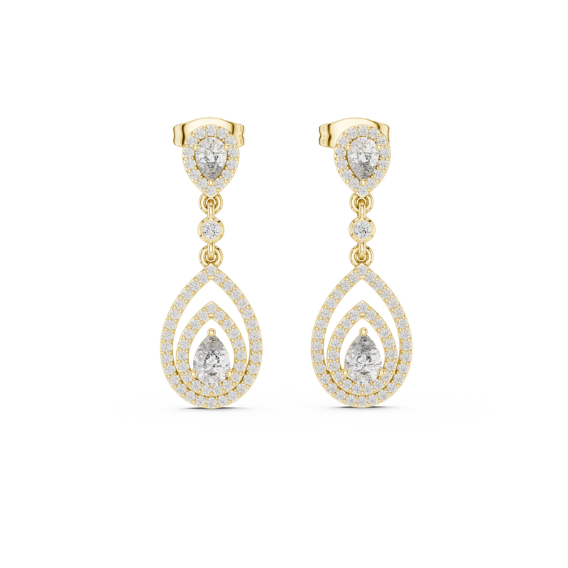 Earring 3#10007E_116_M - Yellow Gold - Image