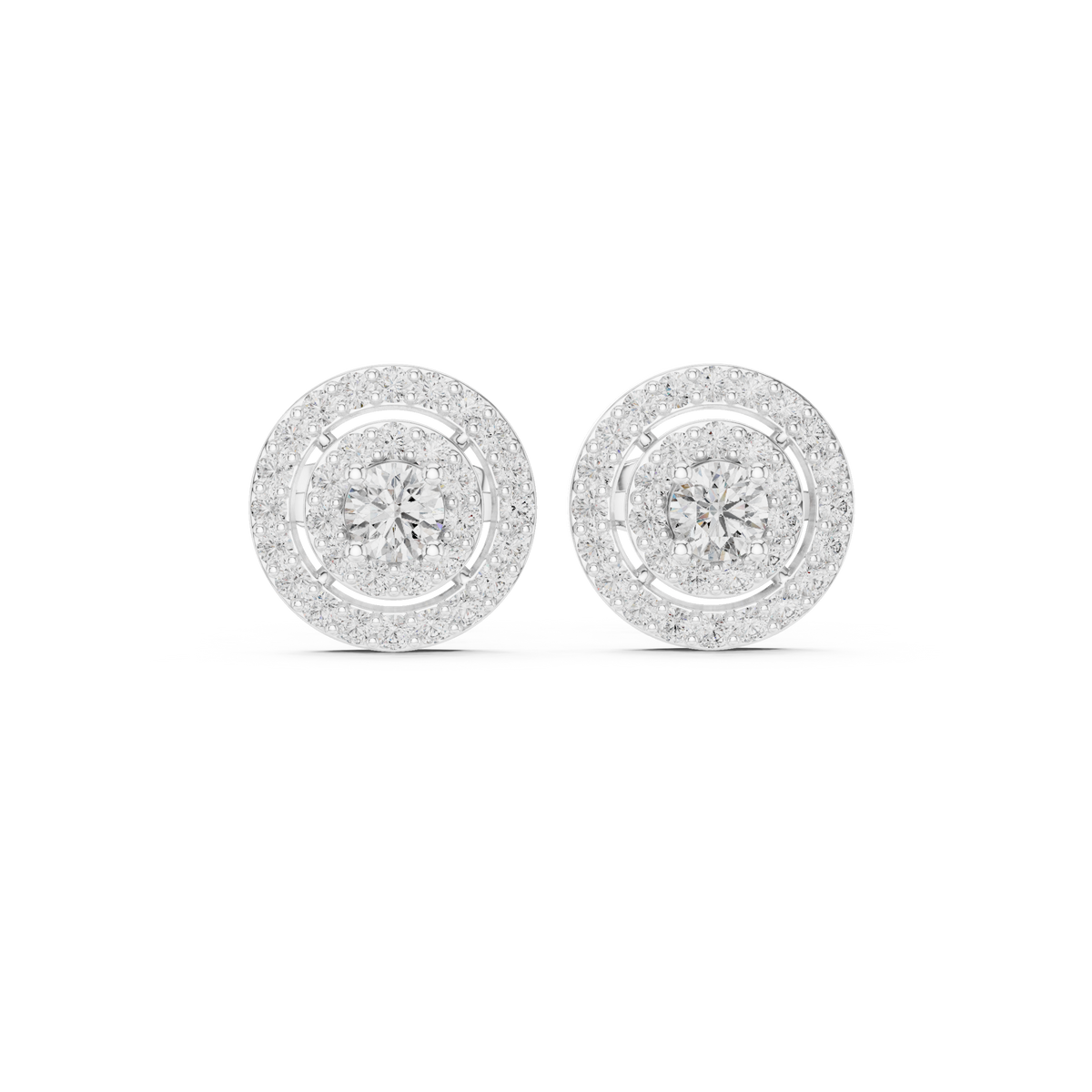 Earring 3#10008E_120_A_S - White Gold - Image