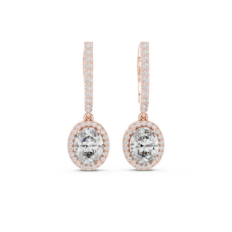 Earring 3#10009E_137_M@7 - Rose Gold - Image
