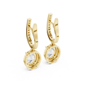 Earring 3#10009E_137_M@7 - Yellow Gold - Image