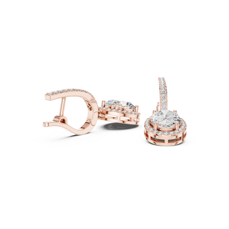 Earring 3#10009E_137_M@7 - Rose Gold - Image