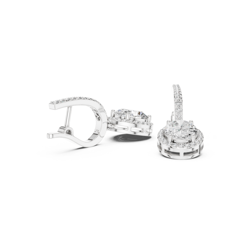Earring 3#10009E_137_M@7 - White Gold - Image