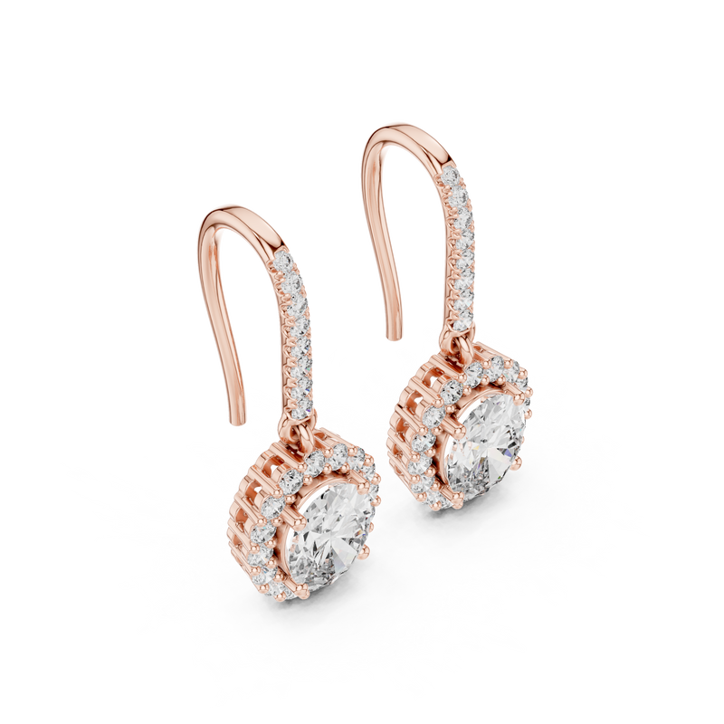 Earring 3#10010E_155_M - Rose Gold - Image