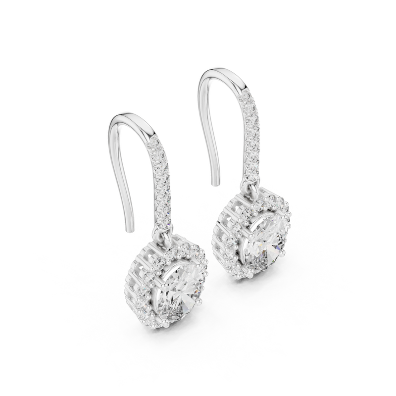 Earring 3#10010E_155_M - White Gold - Image