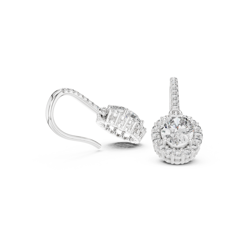 Earring 3#10010E_155_M - White Gold - Image