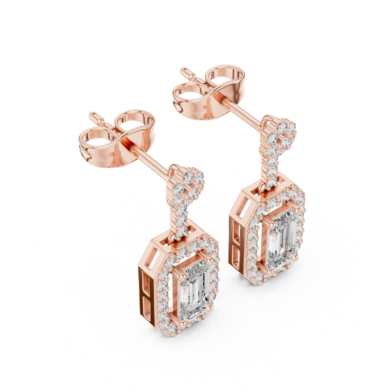 Earring 3#10011E_156_S - Rose Gold - Image