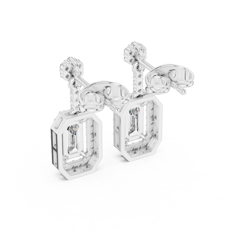 Earring 3#10011E_156_S - White Gold - Image