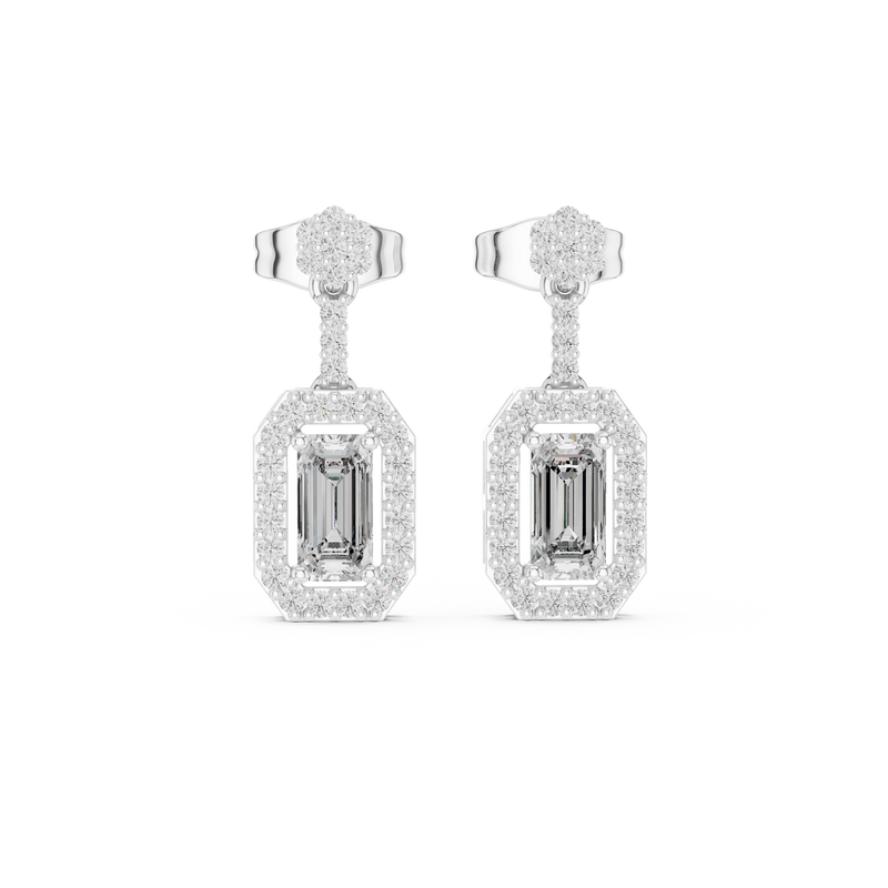 Earring 3#10011E_156_S - White Gold - Image