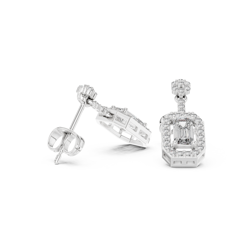 Earring 3#10011E_156_S - White Gold - Image