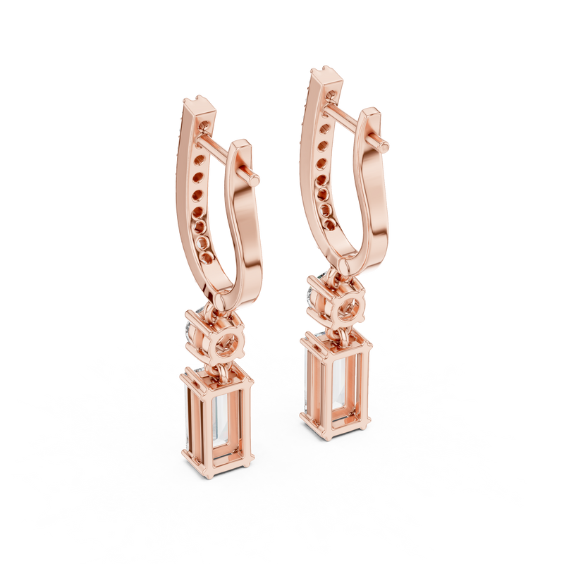 Earring 3#10012E_168_M - Rose Gold - Image