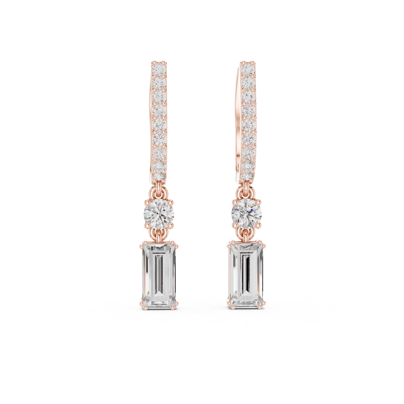 Earring 3#10012E_168_M - Rose Gold - Image