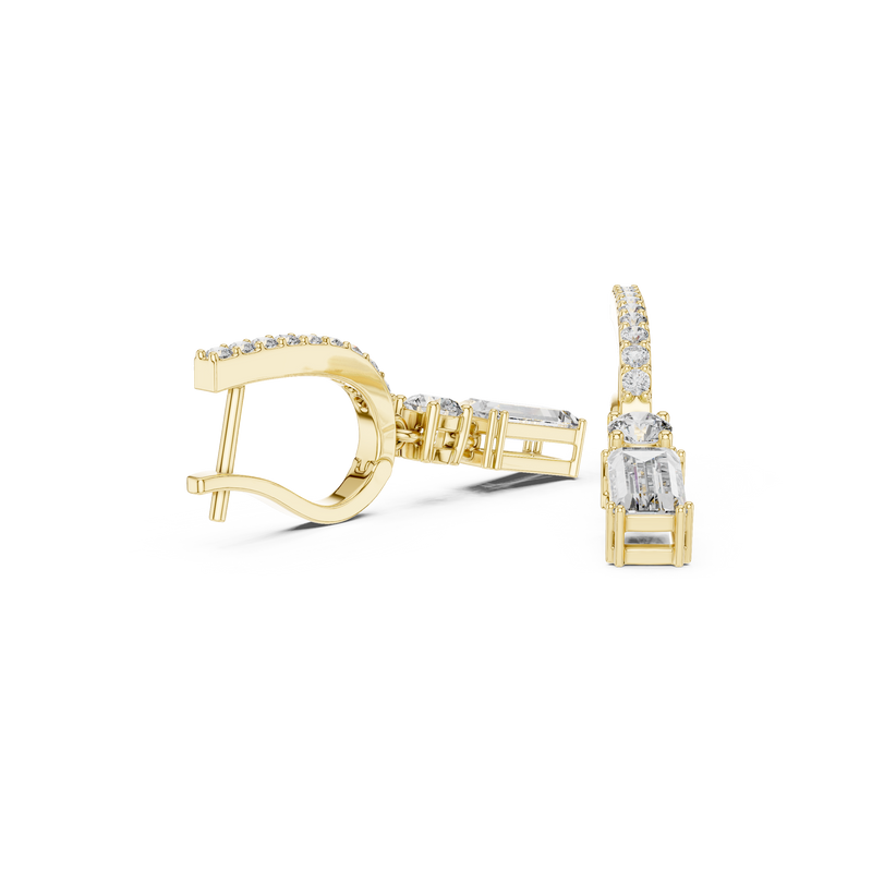 Earring 3#10012E_168_M - Yellow Gold - Image
