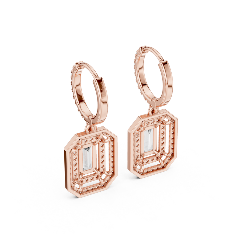 Earring 3#10014E_186 - Rose Gold - Image
