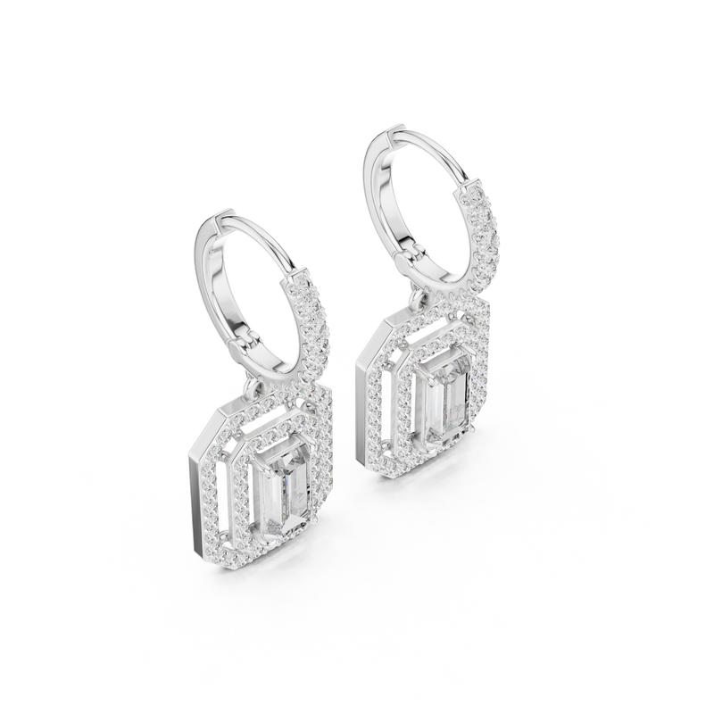 Earring 3#10014E_186 - White Gold - Image