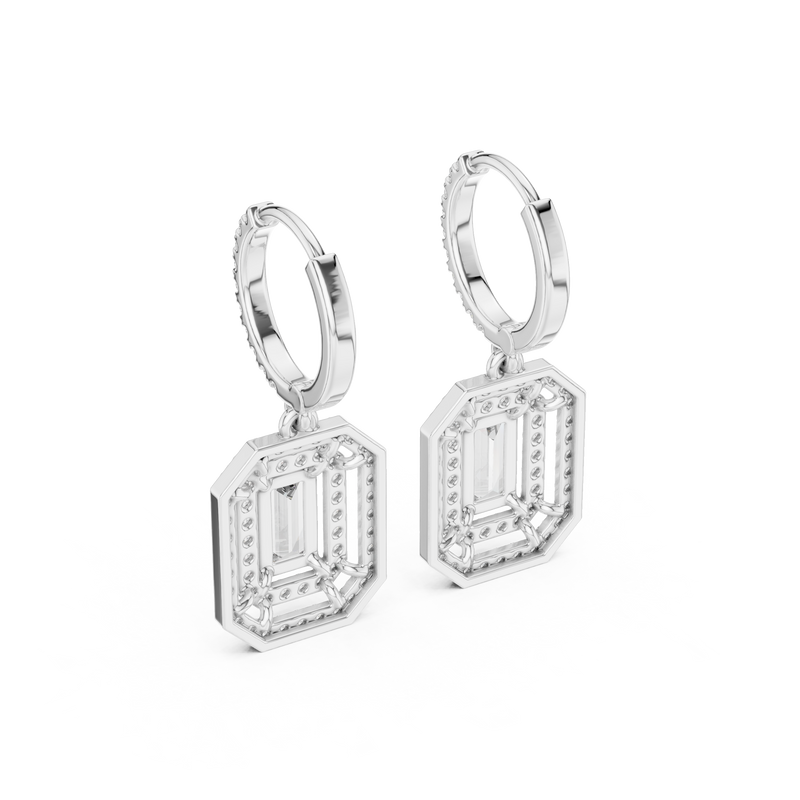 Earring 3#10014E_186 - White Gold - Image