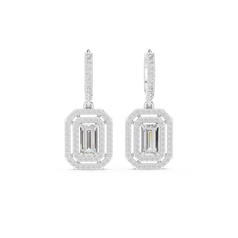 Earring 3#10014E_186 - White Gold - Image