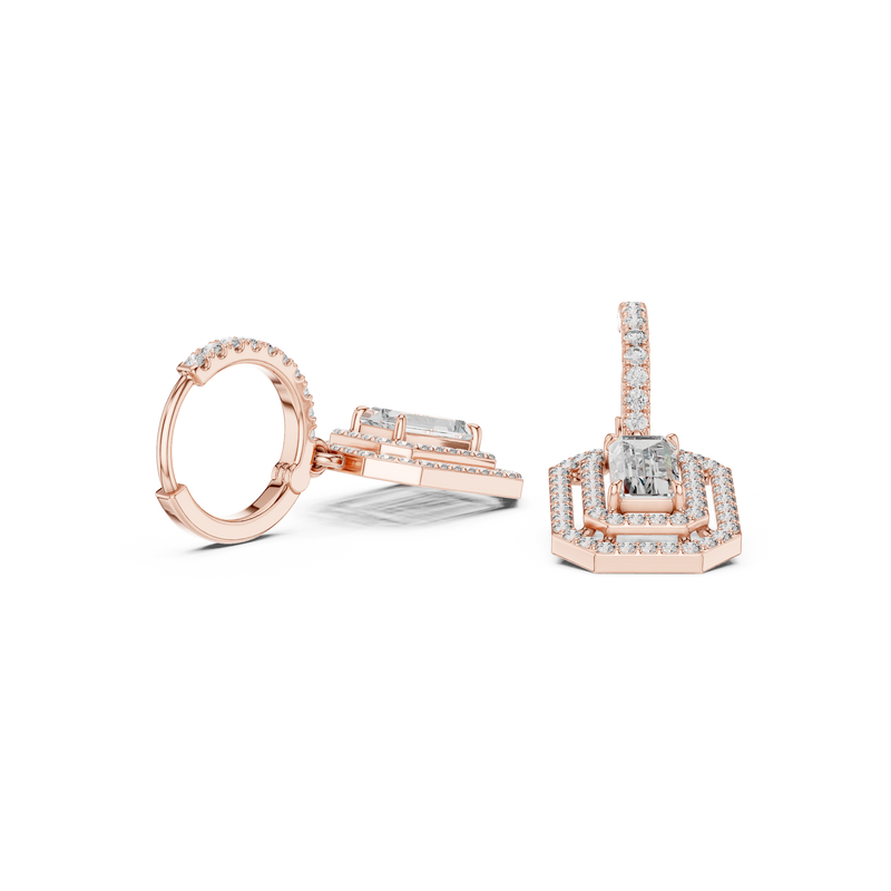 Earring 3#10014E_186 - Rose Gold - Image