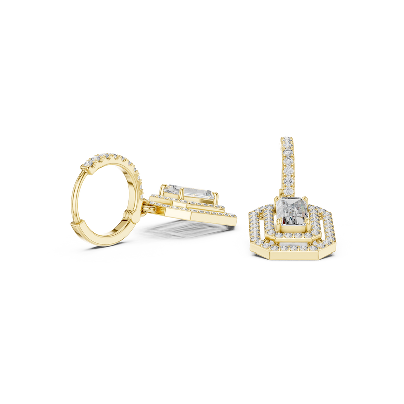 Earring 3#10014E_186 - Yellow Gold - Image