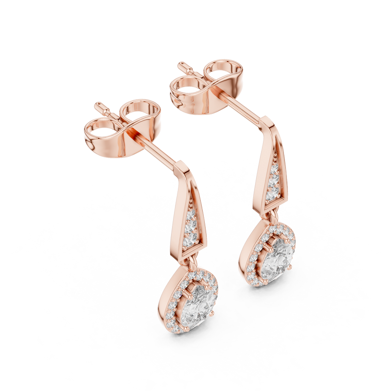 Earring 3#10015E_112 - Rose Gold - Image