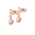 Earring 3#10015E_112 - Rose Gold - Image