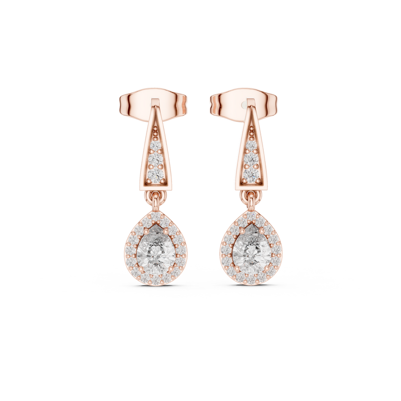 Earring 3#10015E_112 - Rose Gold - Image
