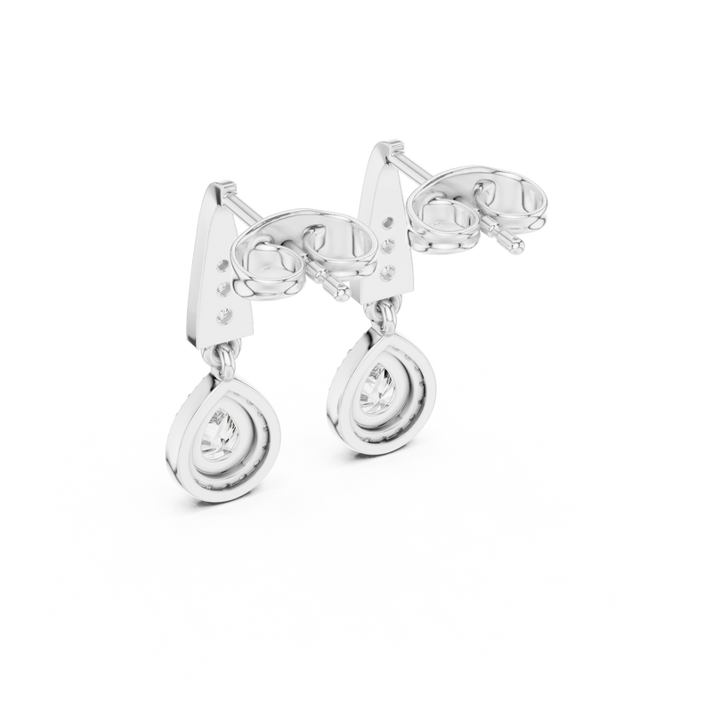 Earring 3#10015E_112 - White Gold - Image