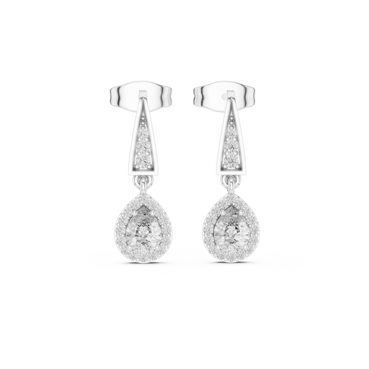 Earring 3#10015E_112 - White Gold - Image