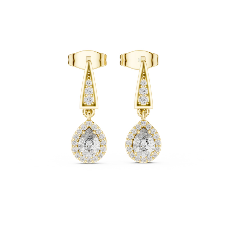 Earring 3#10015E_112 - Yellow Gold - Image