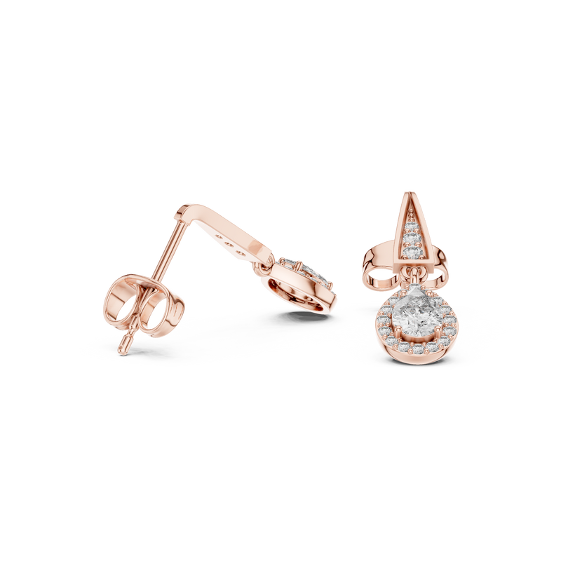 Earring 3#10015E_112 - Rose Gold - Image
