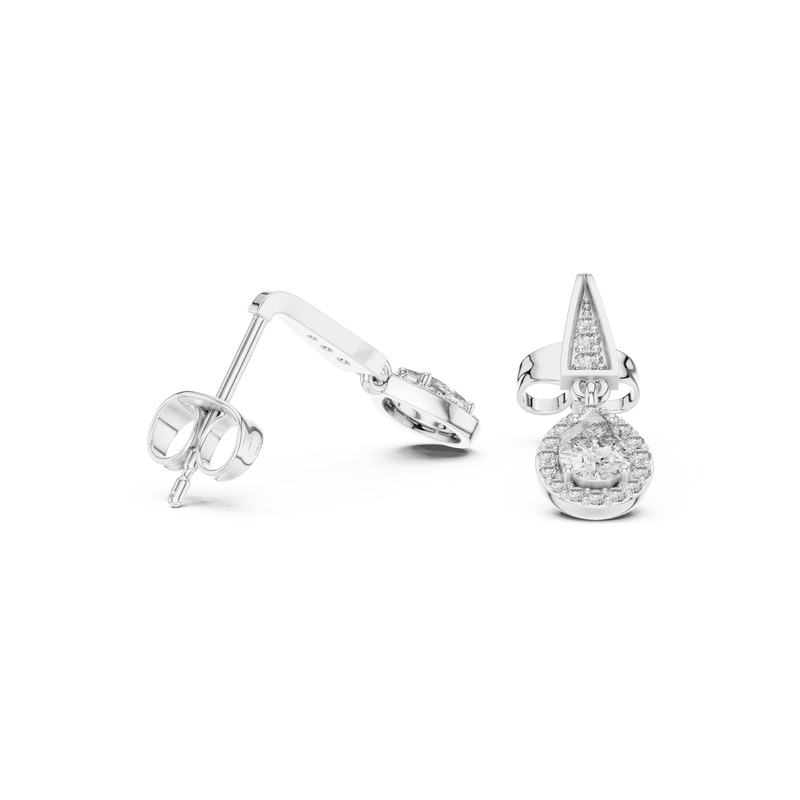 Earring 3#10015E_112 - White Gold - Image