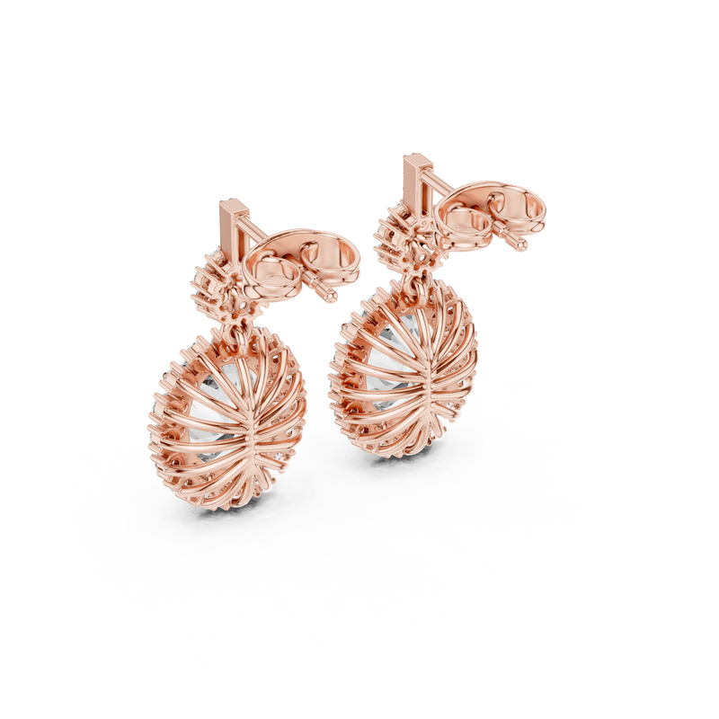 Earring 3#10016E_136@7 - Rose Gold - Image