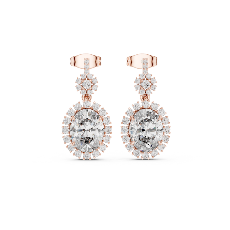 Earring 3#10016E_136@7 - Rose Gold - Image