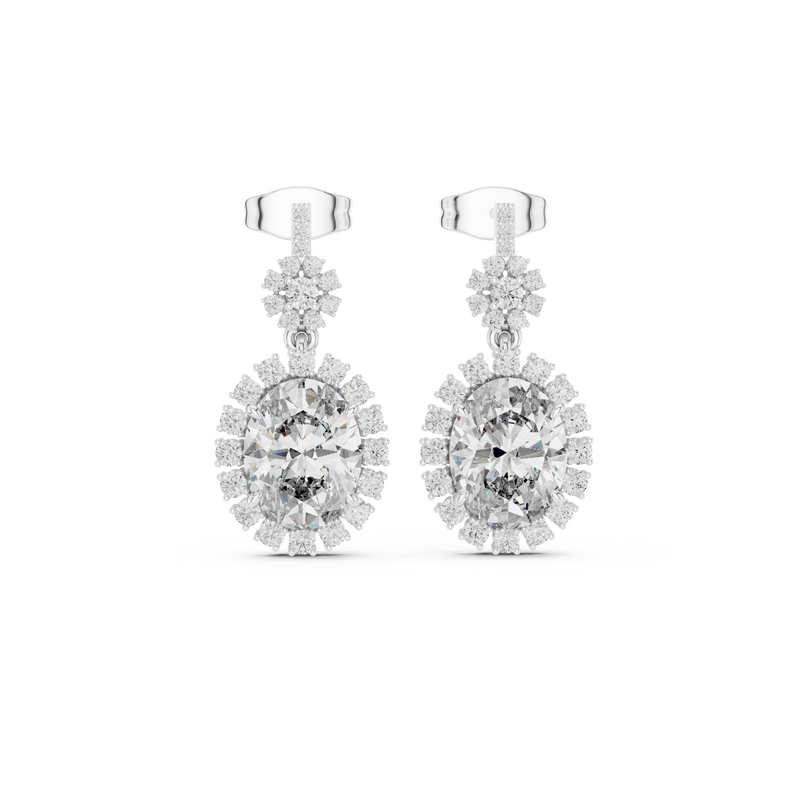Earring 3#10016E_136@7 - White Gold - Image