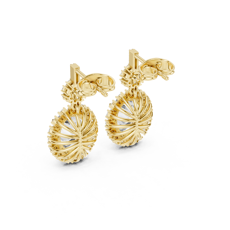 Earring 3#10016E_136@7 - Yellow Gold - Image