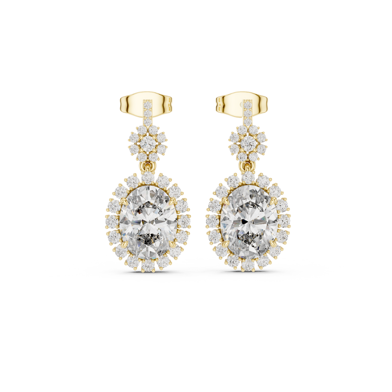 Earring 3#10016E_136@7 - Yellow Gold - Image