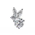 14K White Gold IGI Certified Round Diamond Fancy Basket Earrings, D-E Color, VVS/VS Clarity
