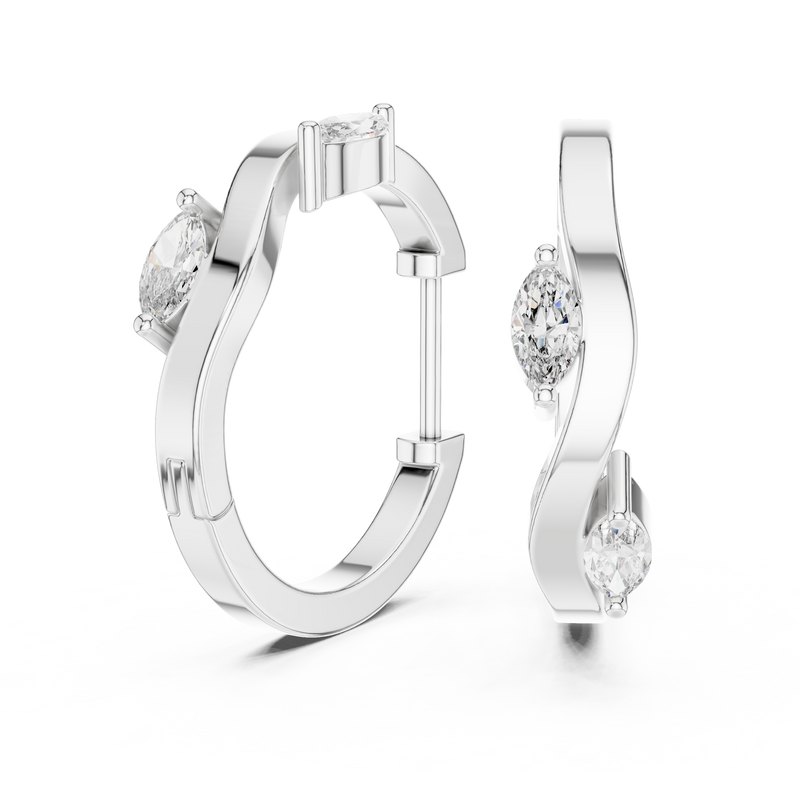 Earring 415@7 - White Gold - Image