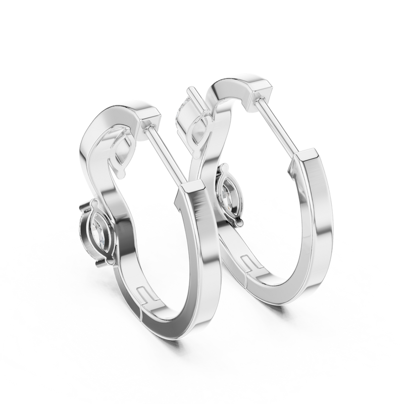 Earring 415@7 - White Gold - Image