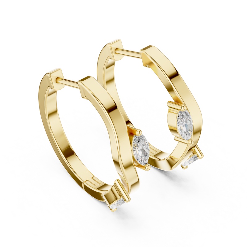 Earring 415@7 - Yellow Gold - Image