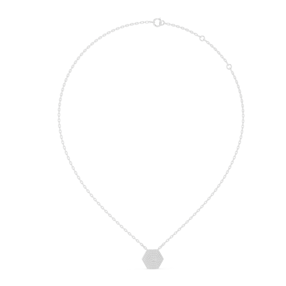 Necklace 42#360009N - White Gold - Image